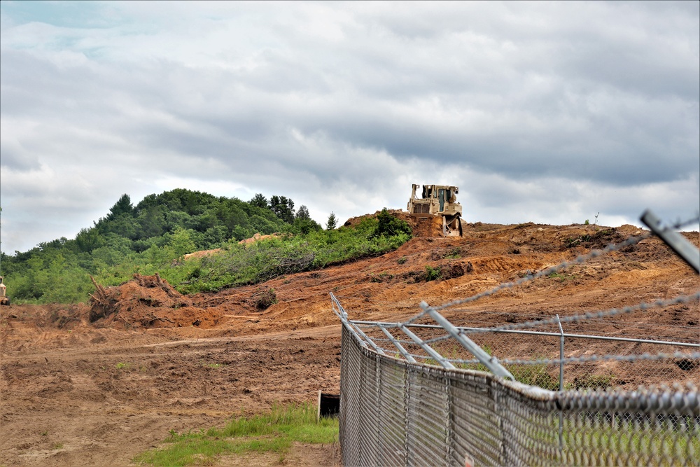 950th Engineer Company Soldiers work on troop project at Fort McCoy