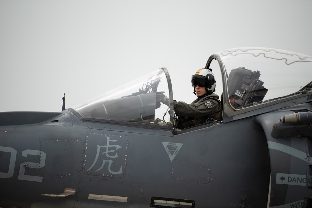 USMC Harrier ordinance offload