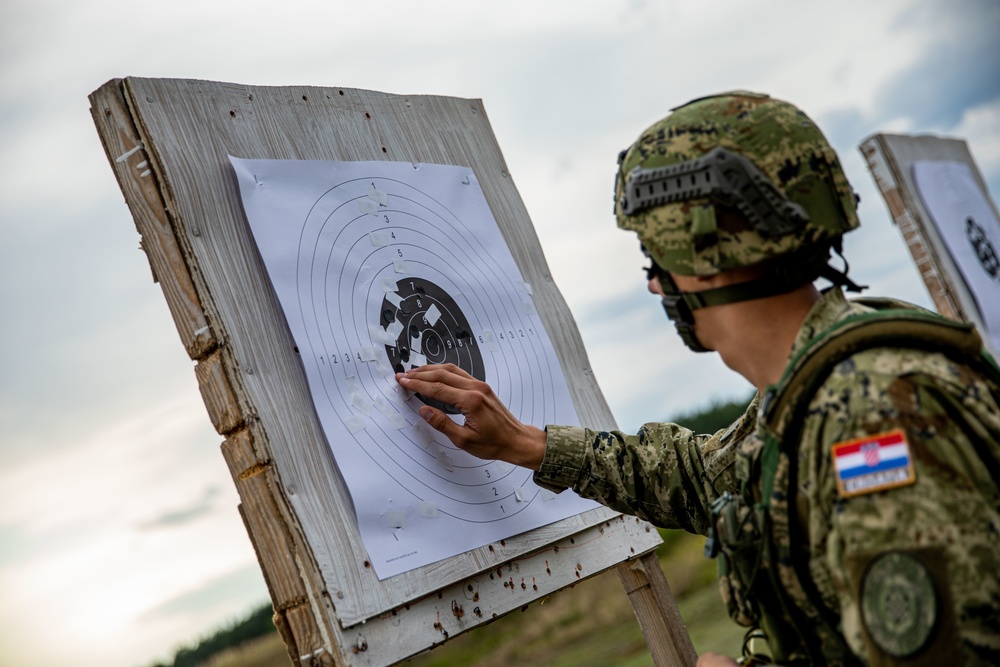 Battle Group Poland conducts Croatian small arms range