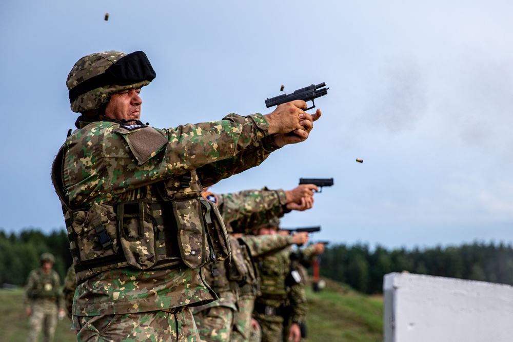 Battle Group Poland conducts Croatian small arms range
