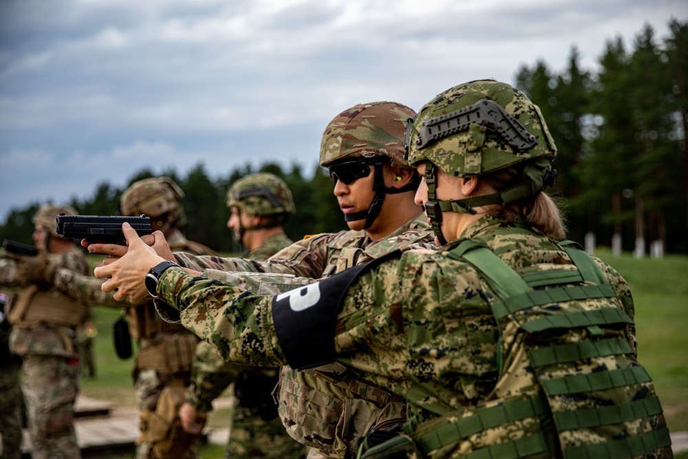 Battle Group Poland conducts Croatian small arms range