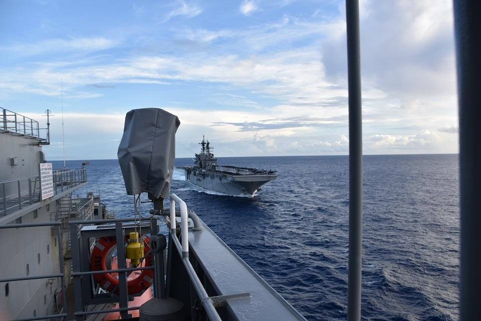 USNS Matthew Perry Conducts RAS during Large Scale Exercise