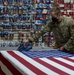 U.S. Flag preparation at Air Force Mortuary Affairs Operations