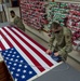 U.S. Flag preparation at Air Force Mortuary Affairs Operations