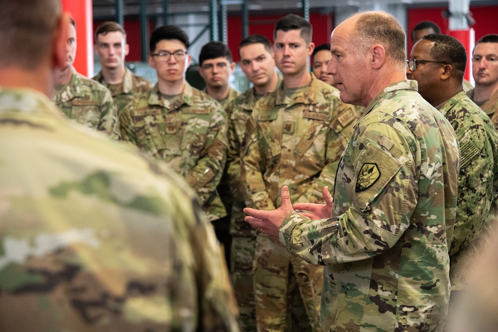 TRANSCOM Commander visits Task Force 74 Airmen