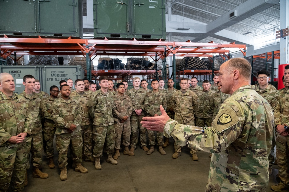 TRANSCOM Commander visits Task Force 74 Airmen