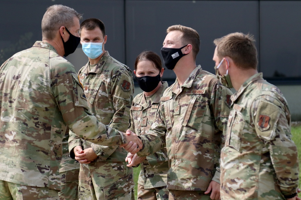 Gen. Hokanson visits Wisconsin National Guard Airmen during Northern Lightning