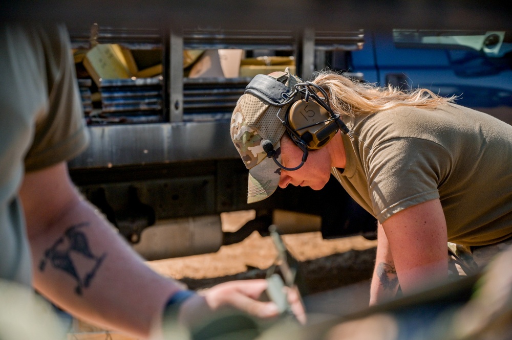 Illinois Air National Guard, 126th Security Forces Qualify With Heavy Machine Guns