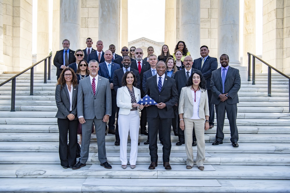 U.S. Marshals Service Director Donald W. Washington Participates in a Public Wreath-Laying Ceremony at the Tomb of the Unknown Soldier