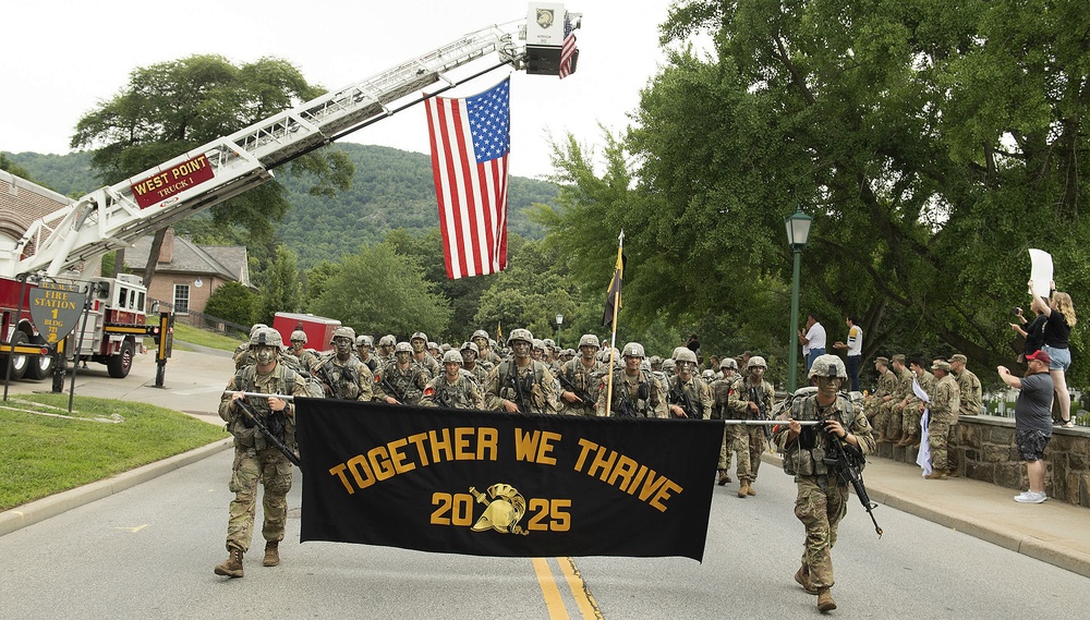 New cadets Slay the Beast, receive cheer, praise during March Back