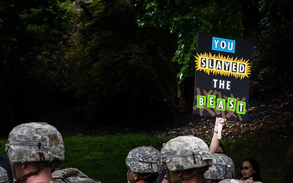 New cadets Slay the Beast, receive cheer, praise during March Back