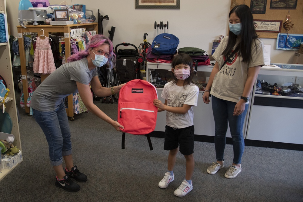 Airman’s Attic donates school supplies