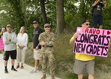 New cadets Slay the Beast, receive cheer, praise during March Back