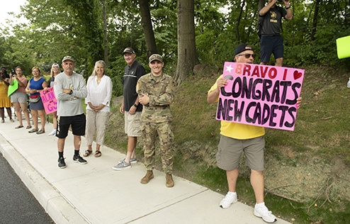 New cadets Slay the Beast, receive cheer, praise during March Back