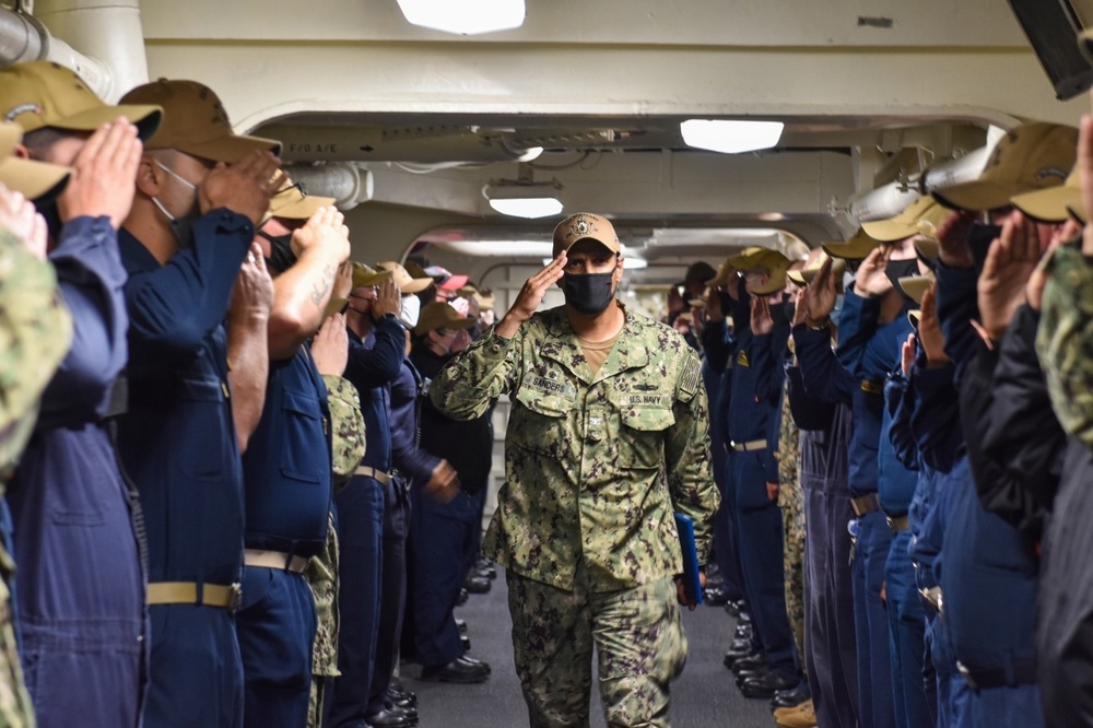 USS Portland Holds Change of Command