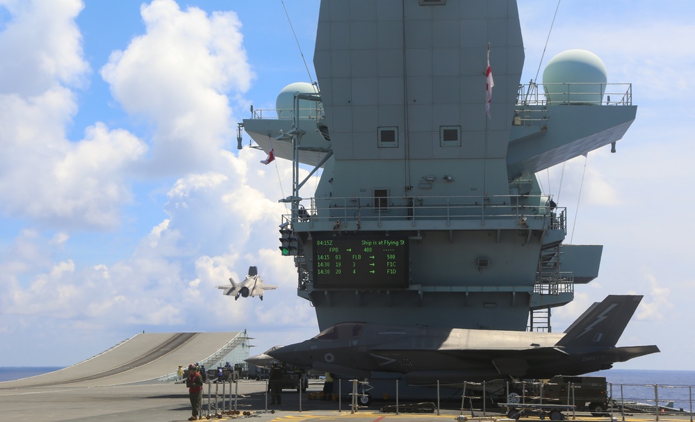 First Ordnance Hot Rearmament Aboard HMS Queen Elizabeth