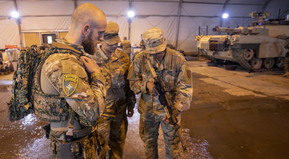 Multinational static display with 3rd Battalion, 66th Armored Regiment