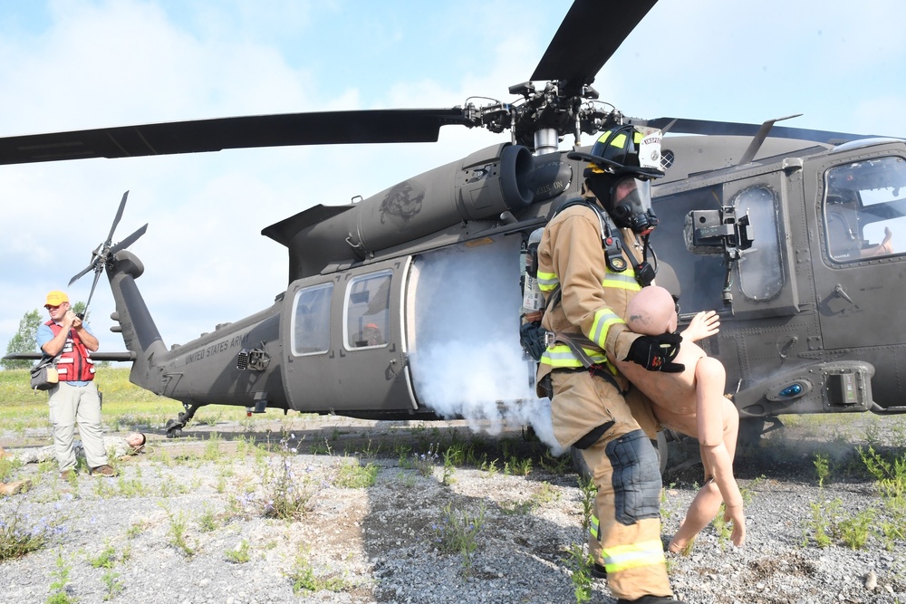 Fort Drum tests emergency response capabilities during downed aircraft scenario