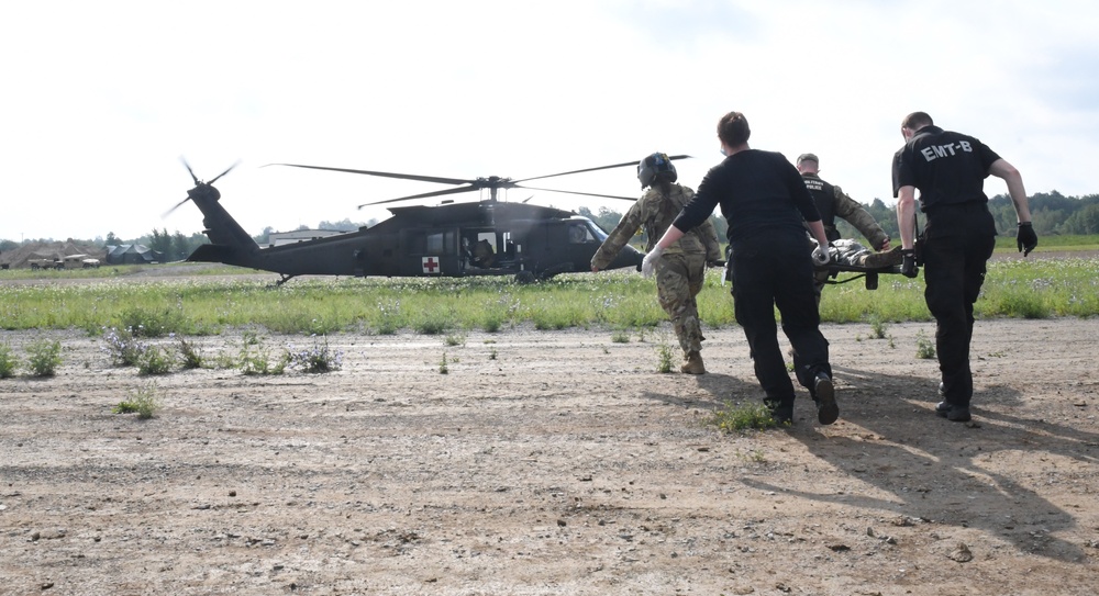 Fort Drum tests emergency response capabilities during downed aircraft scenario