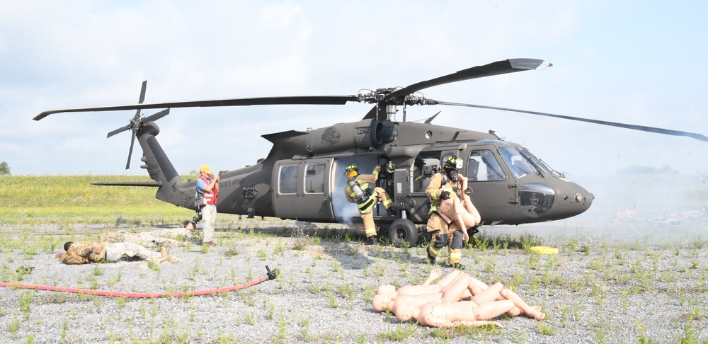 Fort Drum tests emergency response capabilities during downed aircraft scenario