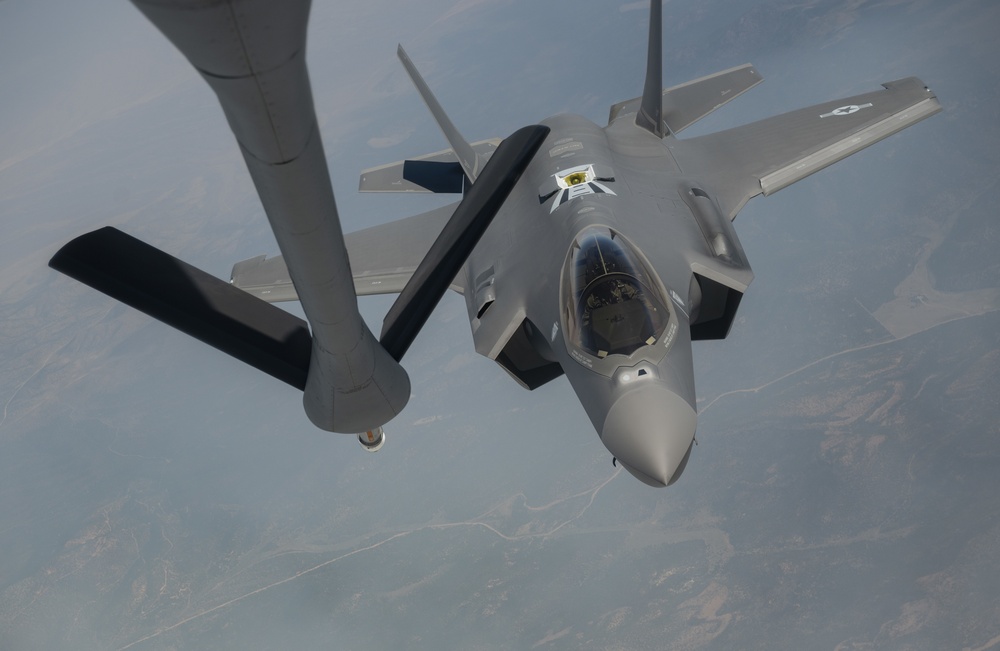 The 350th ARS refuel Red Flag 21-3 at NAFB