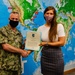 Emily Templar presented with Submarine Learning Center Civilian of the Quarter Award