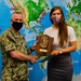 Emily Templar presented with Submarine Learning Center Civilian of the Quarter Award