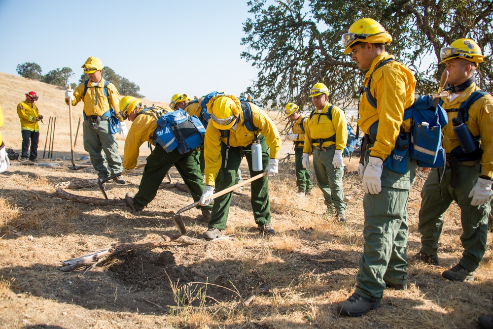 California State Guard Fire Training