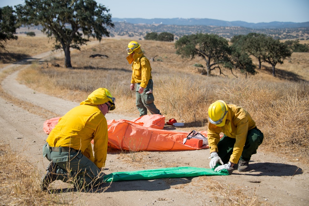 California State Guard Fire Training