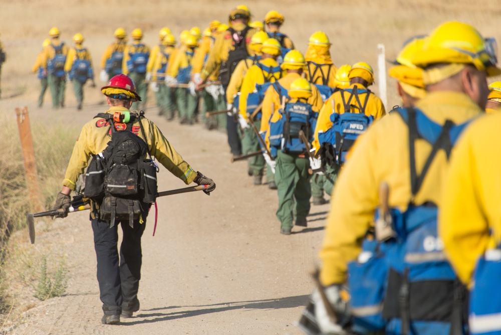 California State Guard Fire Training