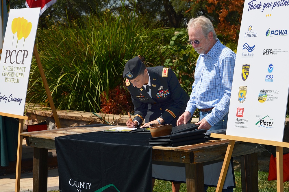 Placer County Conservation Program signing ceremony