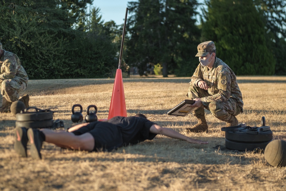 7th ID Soldiers Conduct ACFT on JBLM