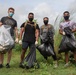 U.S. Marines volunteer within a local Guam community