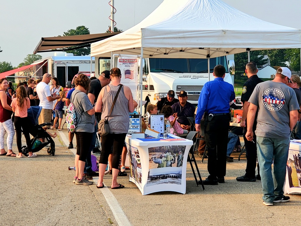 Fort McCoy police, fire personnel support 2021 Monroe County National Night Out