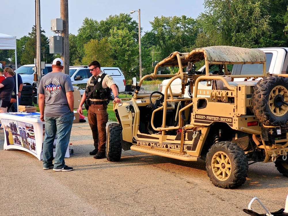 Fort McCoy police, fire personnel support 2021 Monroe County National Night Out