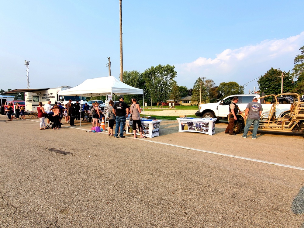Fort McCoy police, fire personnel support 2021 Monroe County National Night Out
