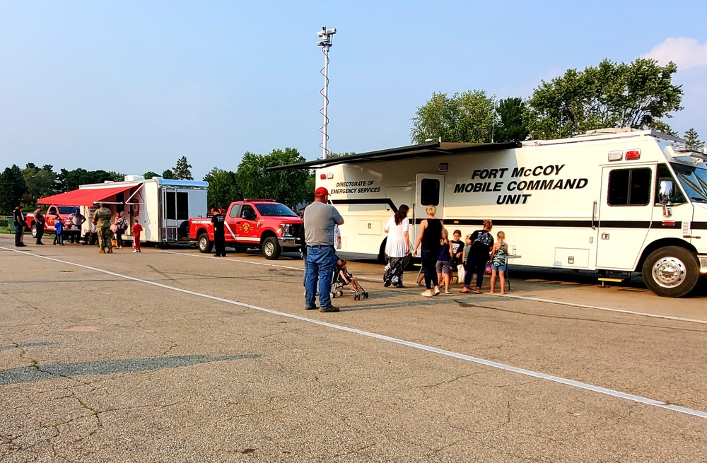 Fort McCoy police, fire personnel support 2021 Monroe County National Night Out