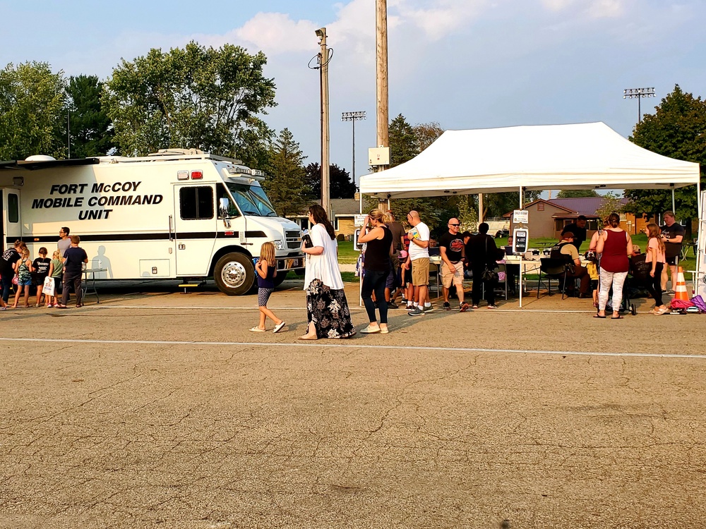 Fort McCoy police, fire personnel support 2021 Monroe County National Night Out