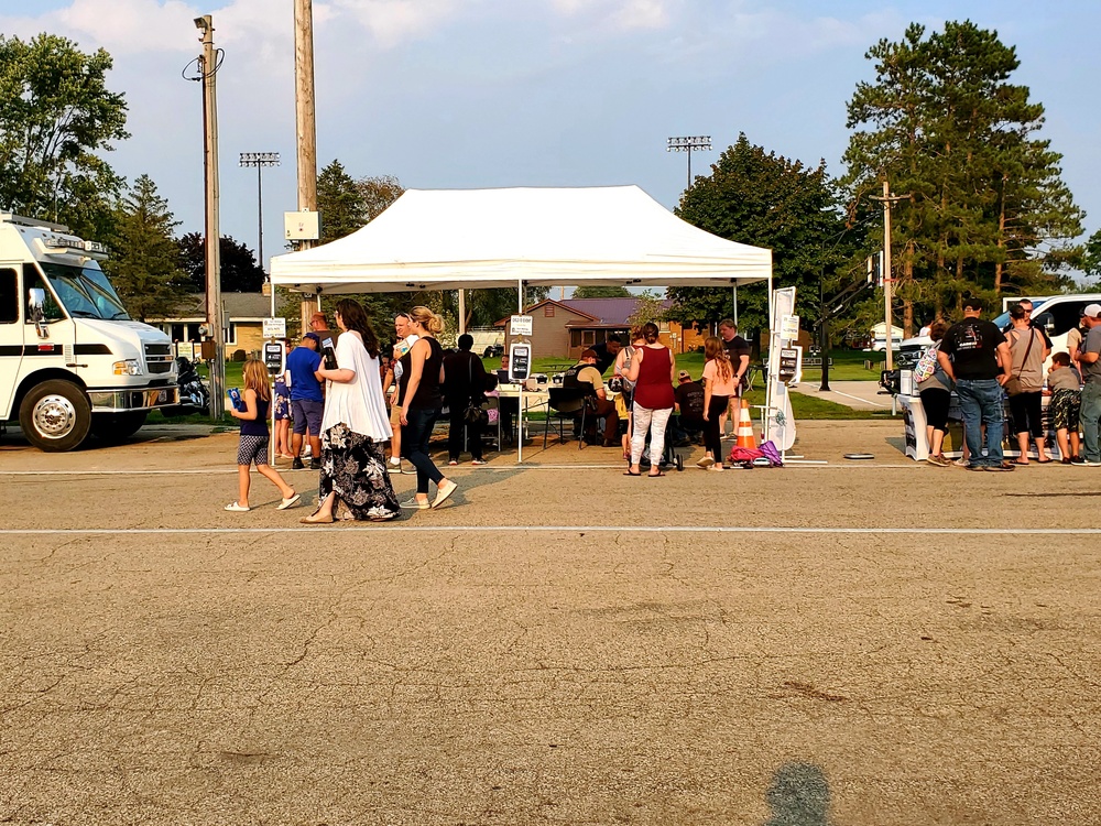Fort McCoy police, fire personnel support 2021 Monroe County National Night Out