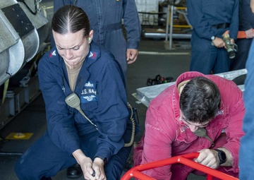 Damage Control Training Aboard USS Charleston (LCS 18)