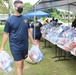 Guam Based Sailors and Visiting Marines Assist With Food Commodity Distribution