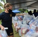 Guam Based Sailors and Visiting Marines Assist With Food Commodity Distribution