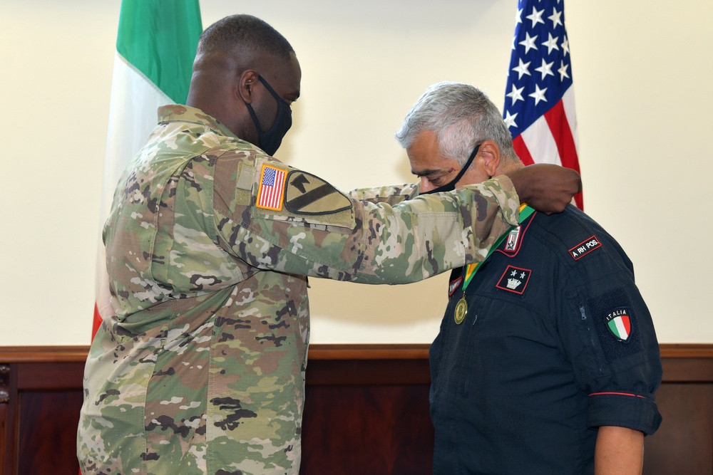 Award Ceremony, South European Task Force, Italian Army Carabinieri