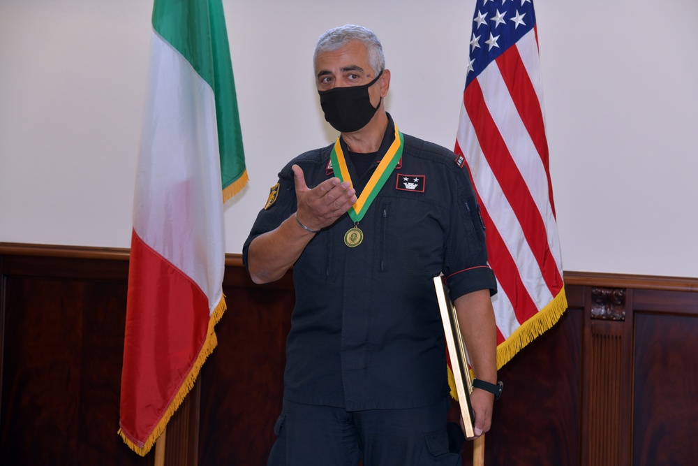 Award Ceremony, South European Task Force, Italian Army Carabinieri