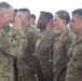 Task Force Wolfpack Soldiers receive the combat patch