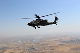 Task Force Wolfpack AH-64 Apache attack helicopter over Iraq