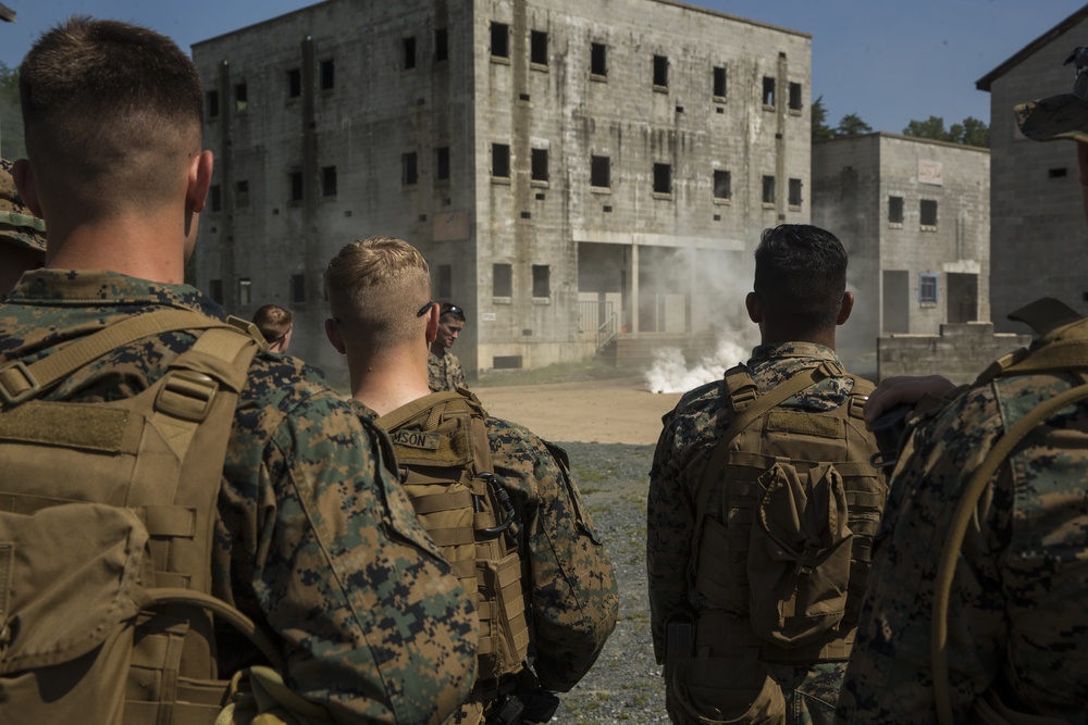 Alpha Company Marines conduct MOUT training