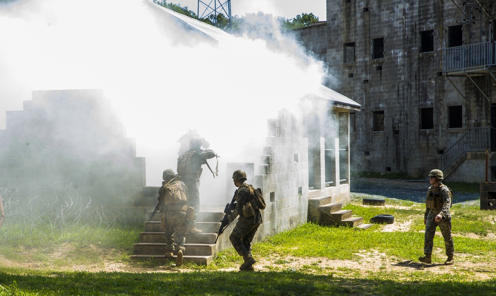 Alpha Company Marines conduct MOUT training