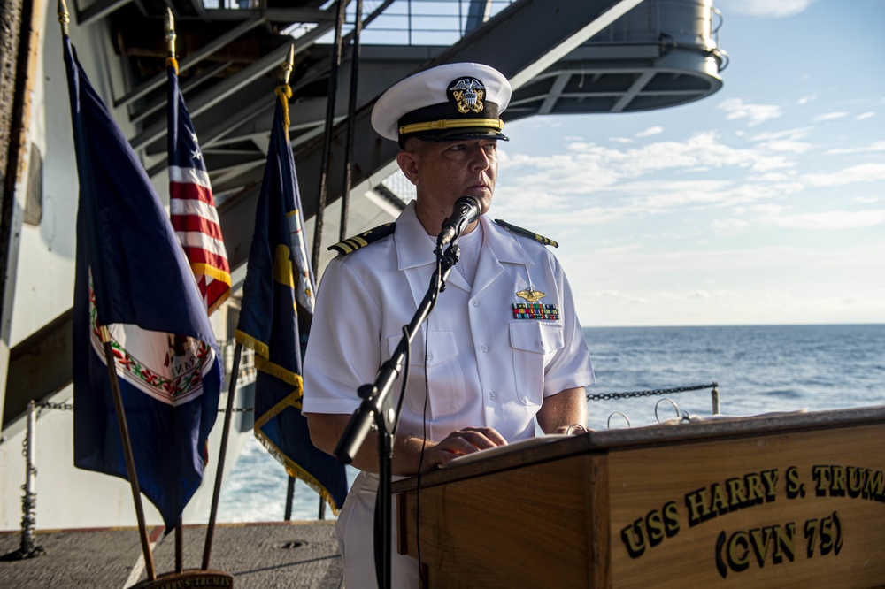 Truman is conducting readiness training in the Atlantic Ocean in preparation for future operations.