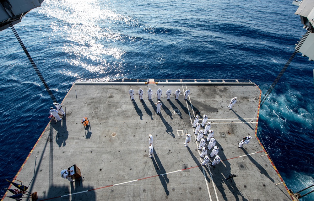 Truman is conducting readiness training in the Atlantic Ocean in preparation for future operations.